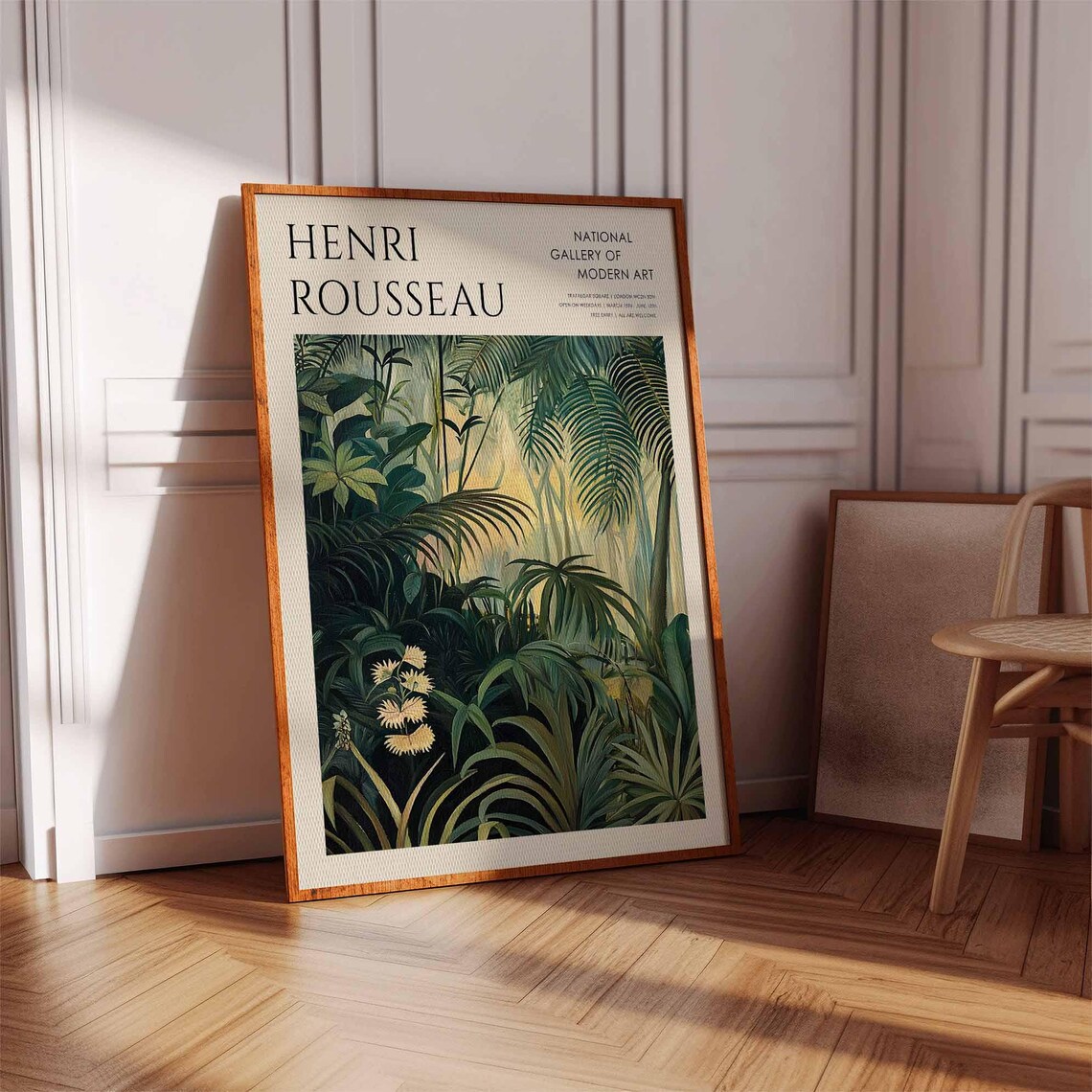 Henri Rousseau Golden Light Jungle National Gallery Exhibition Poster - Image 2