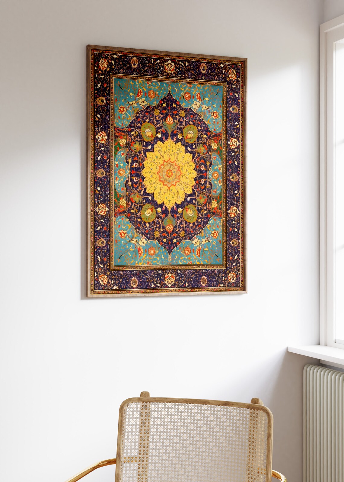 Islamic Floral and Geometric Pattern Art Print - Image 3