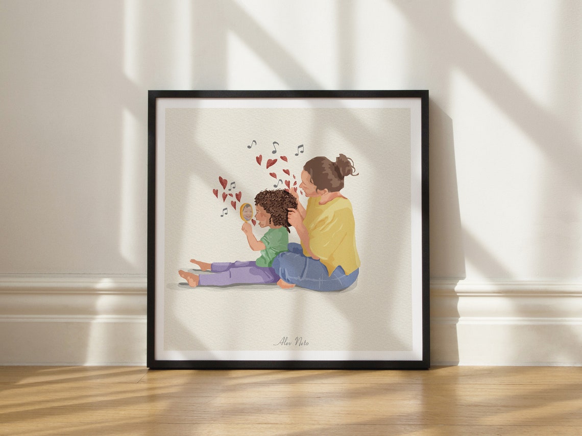Mother And Child Fine Art Print - Image 2