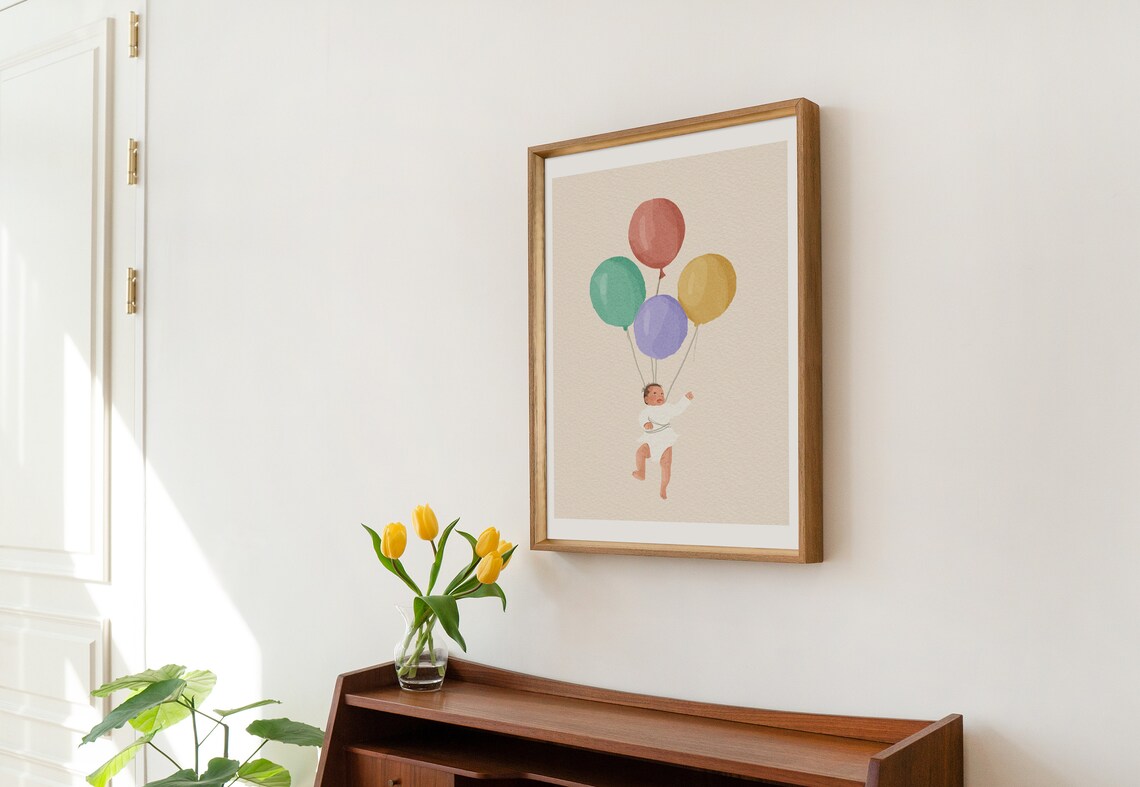 Custom Birth Announcement, Nursery Decor - Image 4