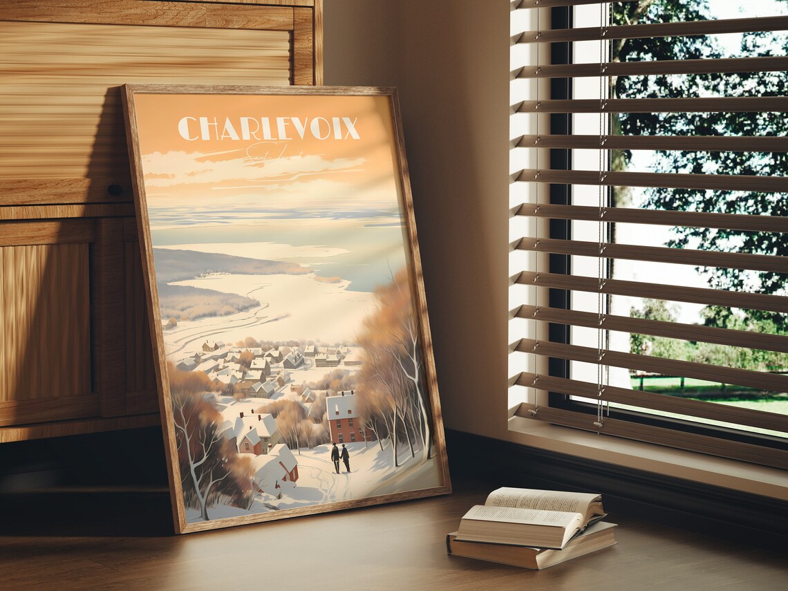 Charlevoix Quebec Saint Laurent Hike Travel Poster