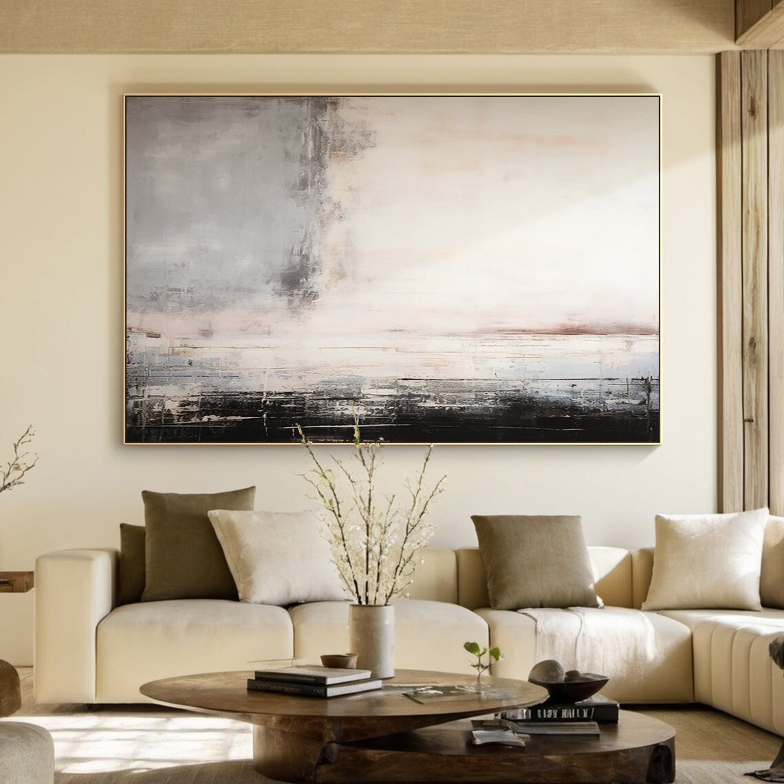 Abstract Oil Painting, Wabi Sabi Wall Art Print - Image 3