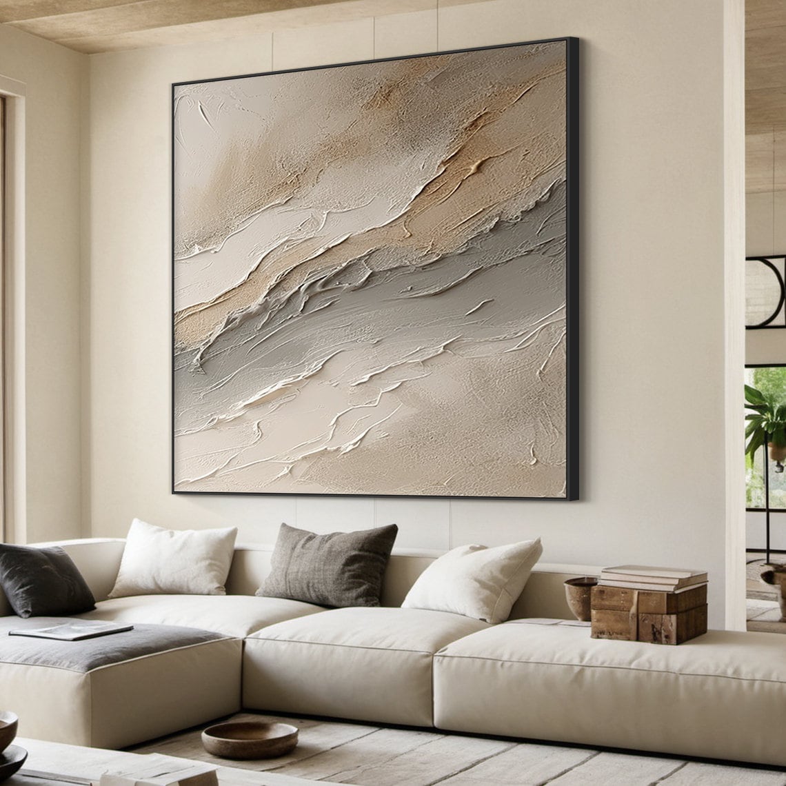 Wabi Sabi Brown Abstract Art Print, Modern Decor - Image 4