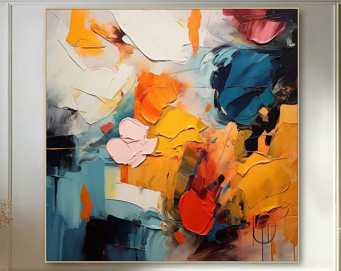 Dancing Petals, Modern Abstract Flower Art Print