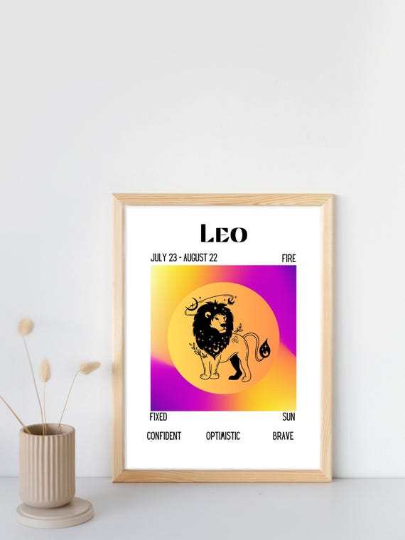 Leo Zodiac Art