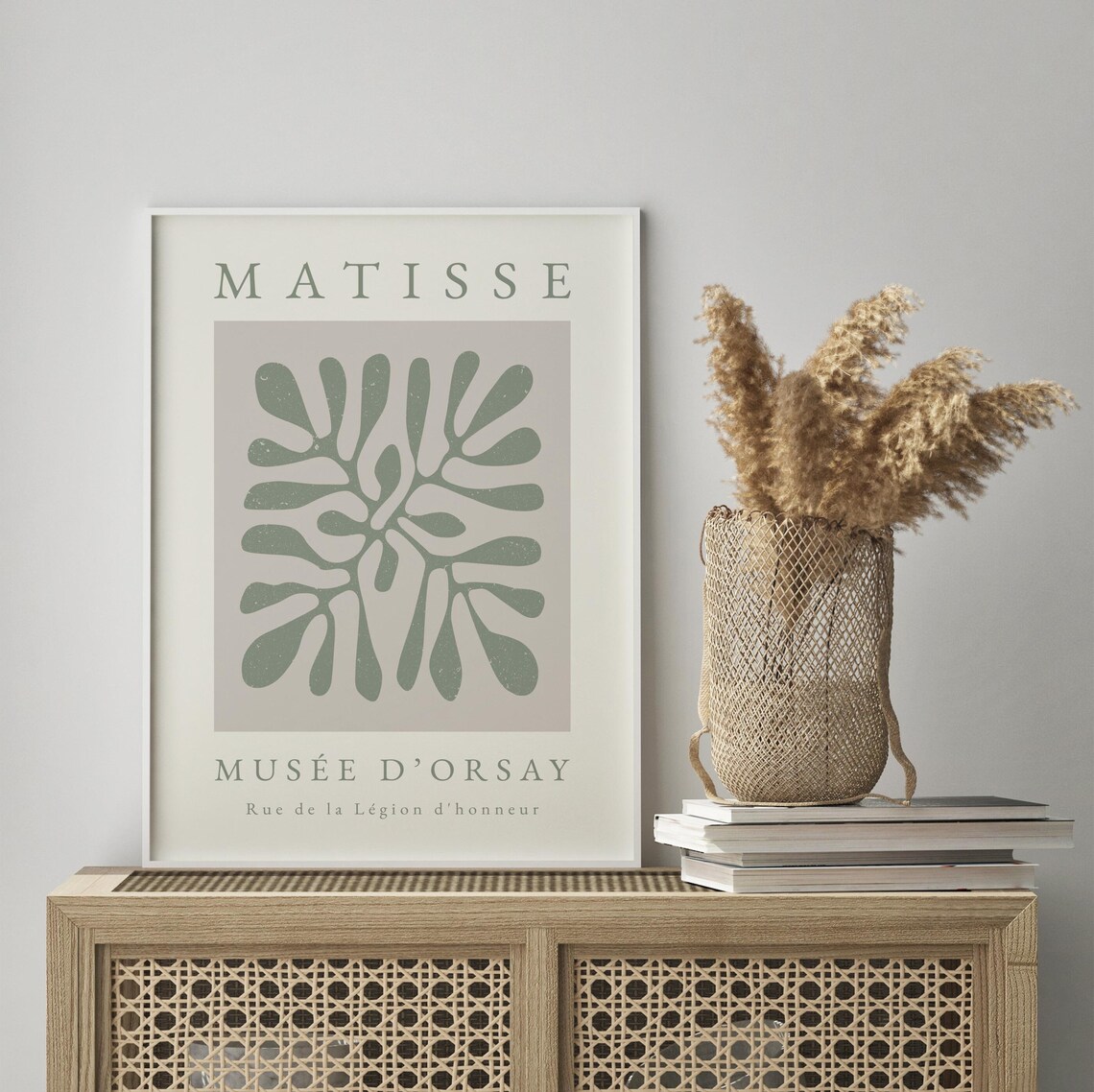 Matisse Sage Green Cut-Out Seaweed Frond Musee d'Orsay Poster - Image 3