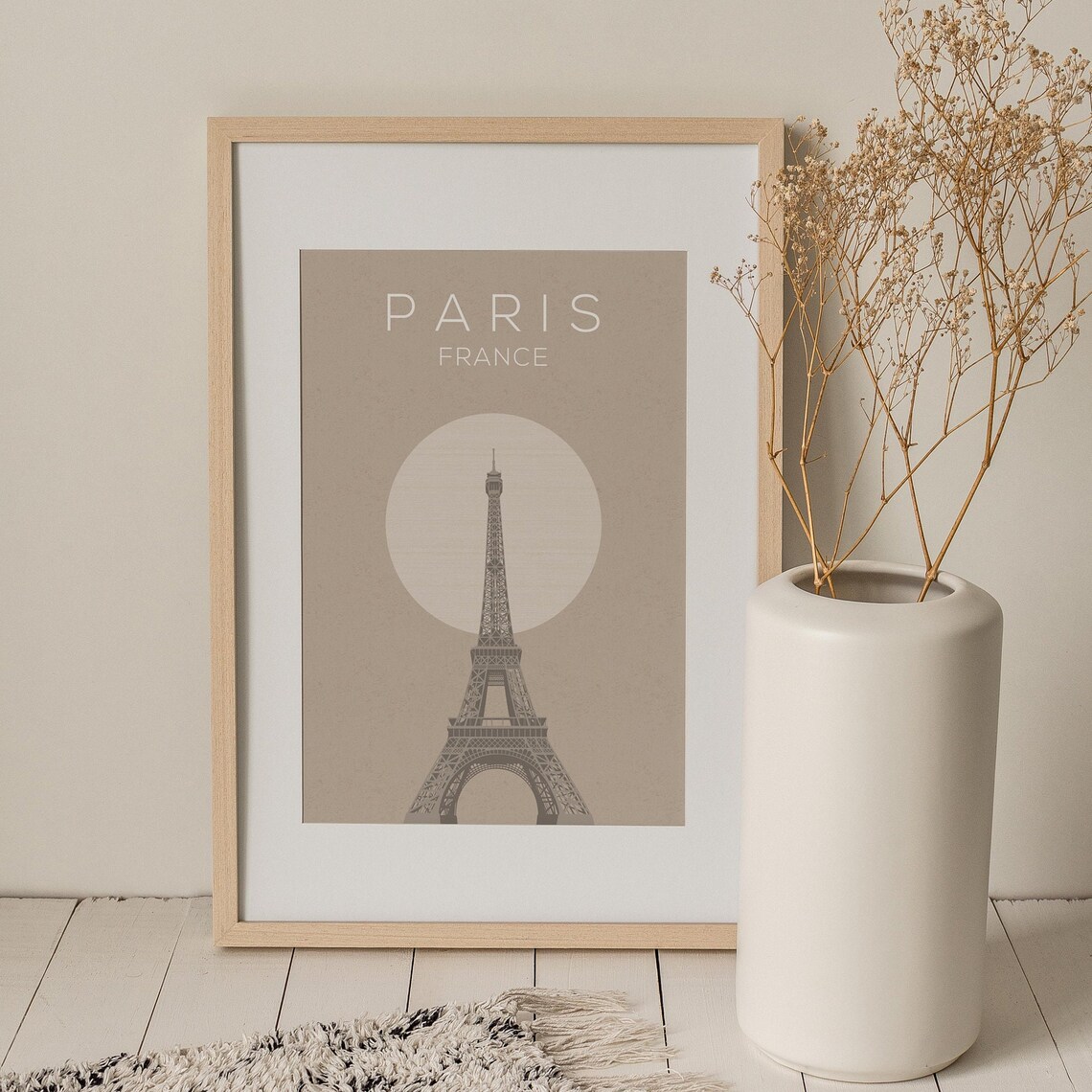 Paris Travel Poster, Neutral Paris Art Print - Image 3