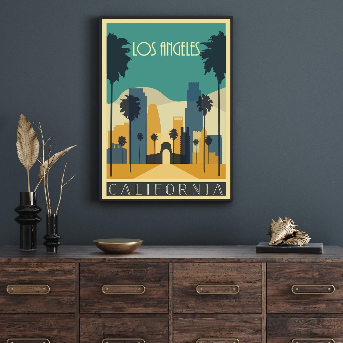 Los Angeles Modern Travel Poster, Wall Art Print - Image 2