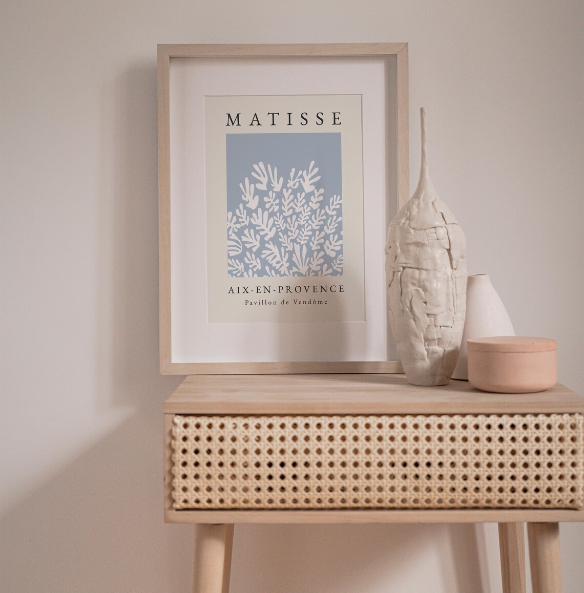 Henri Matisse-Inspired Blue Boho Wall Art Print - Image 4