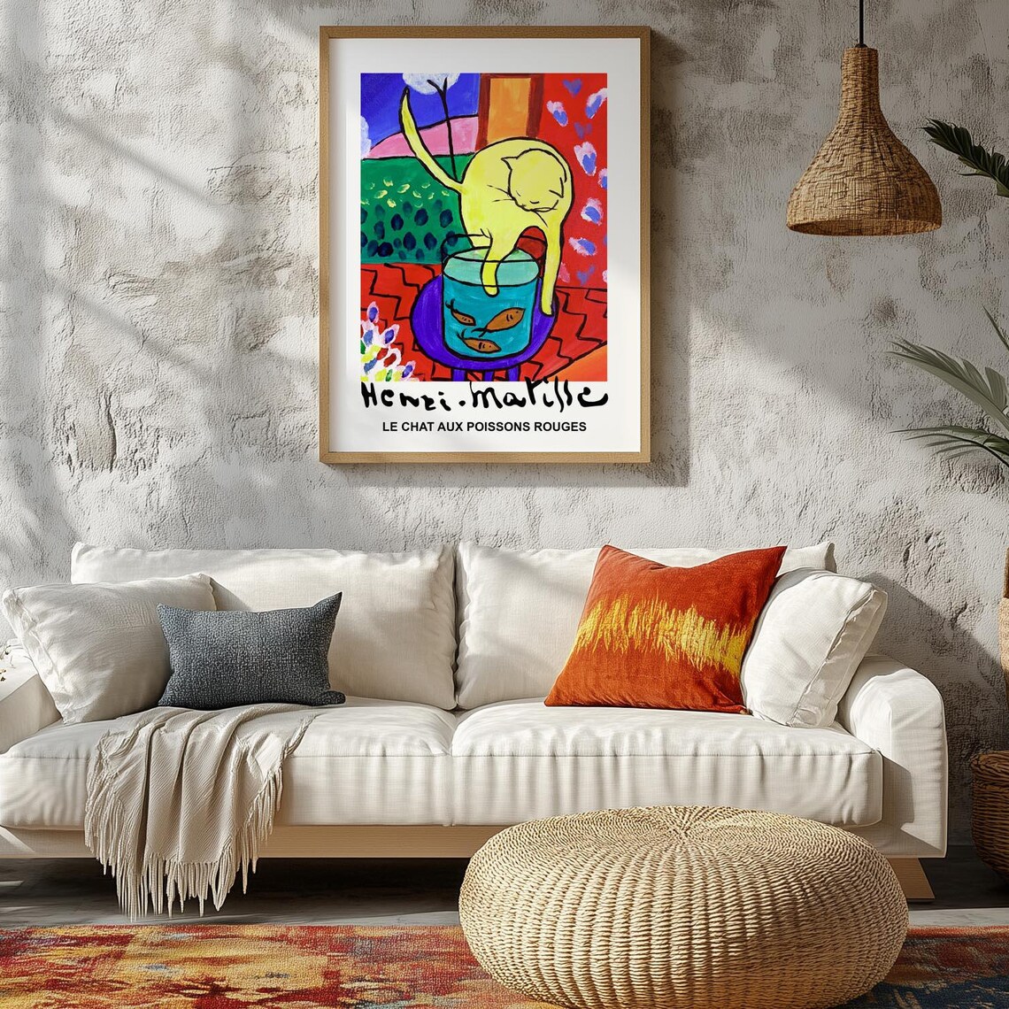 Henri Matisse Le Chat Aux Poissons Rouges Cat Goldfish Art Print - Image 2