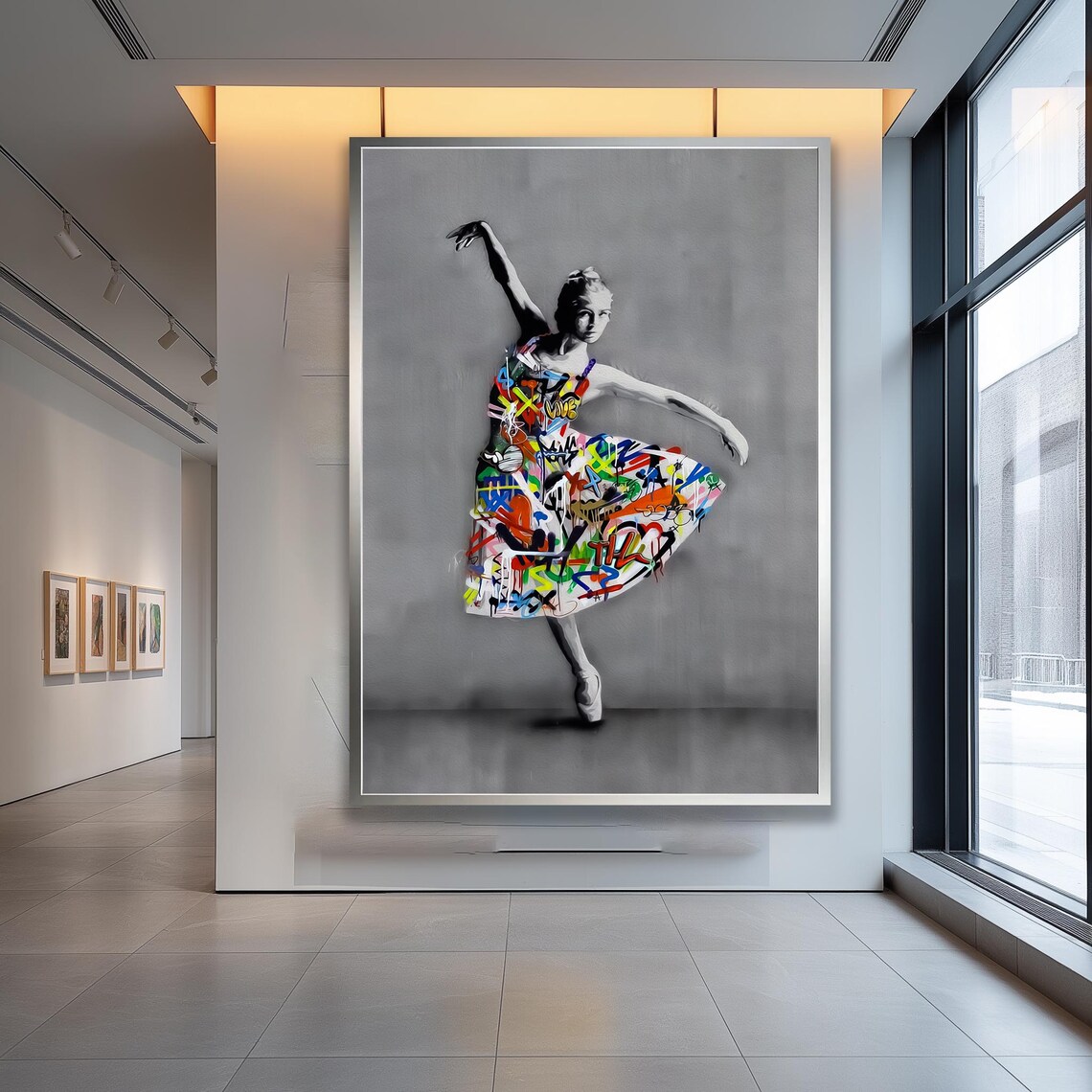Ballerina Graffiti Street Dance Art Print