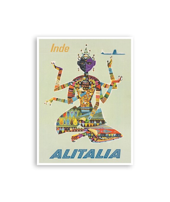 India Wall Art Travel Poster Retro Print Xr3518a