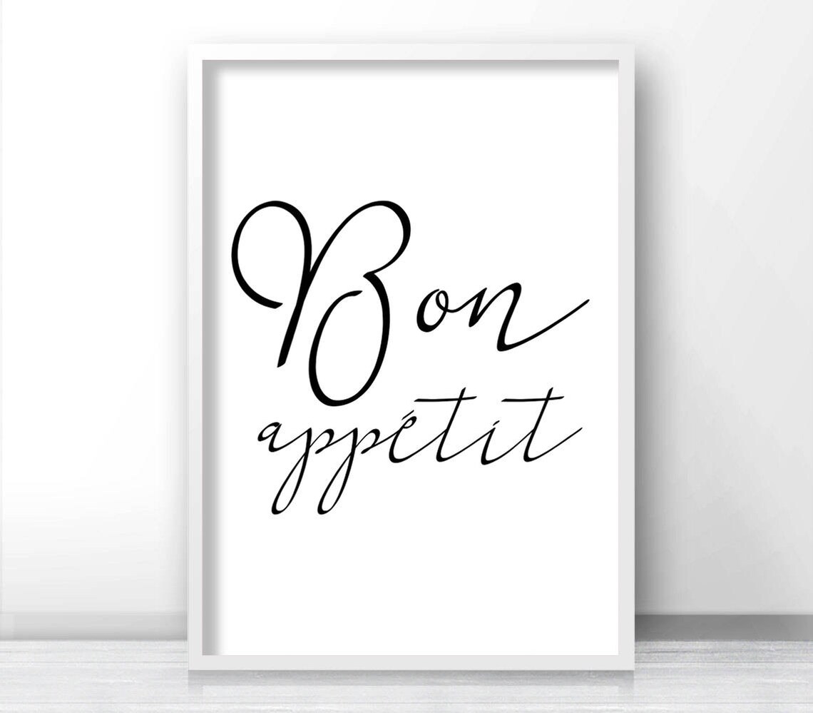 Bon Appetit Kitchen Typography, Kitchen Decor - Image 4