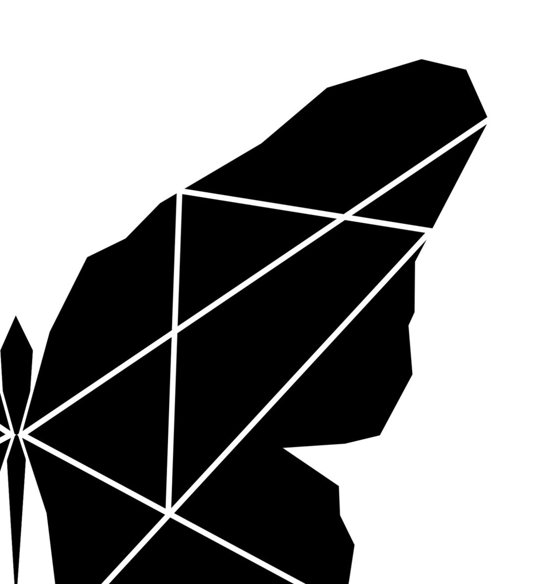 Butterfly Print, Black and White Geometric Art Print - Image 4