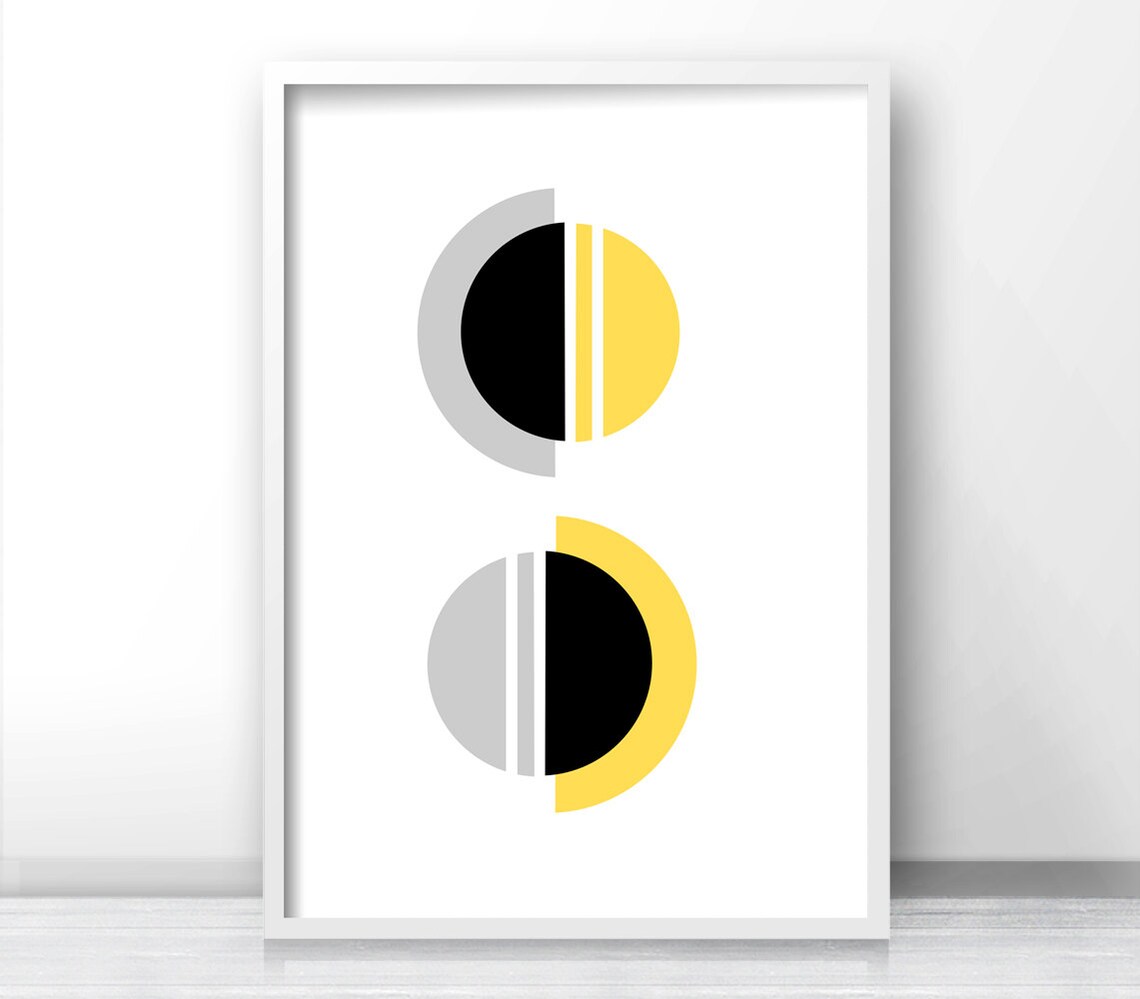 Abstract Geometric Modern Art Print, Modern Wall Decor - Image 4