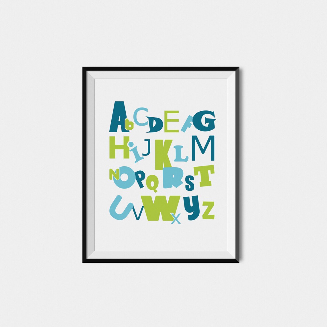 Dragon Alphabet Art Print for Kids Room Decor - Image 2