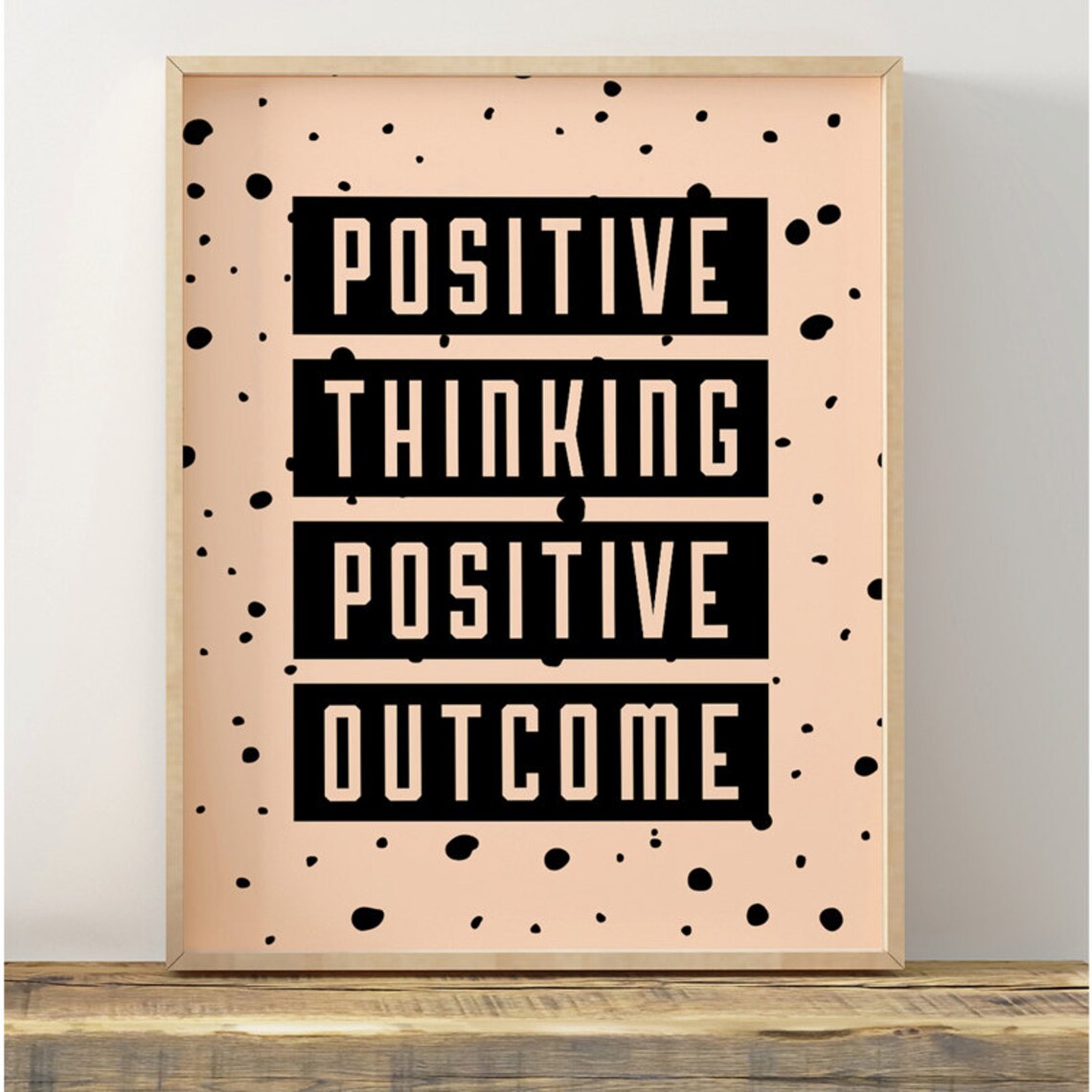 Inspirational Quote Typography Poster, Peach Print - Image 2