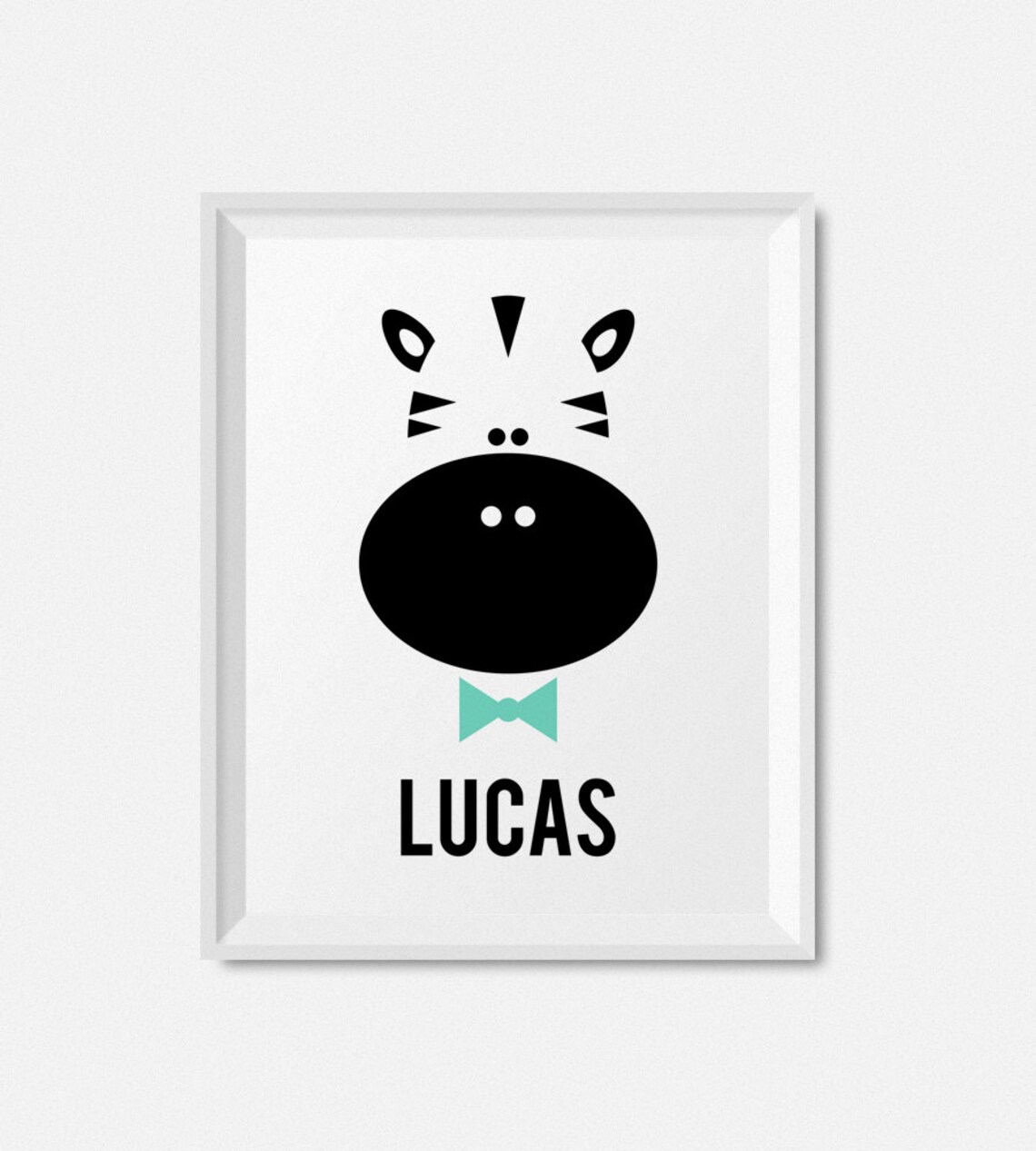 Name Nursery Print, Personalized Kids Room Art - Image 2