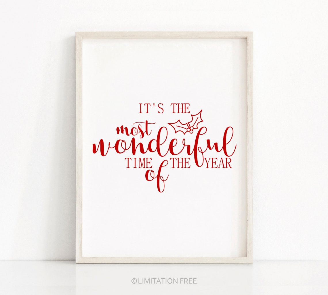 Instant Christmas Wall Art Poster Print