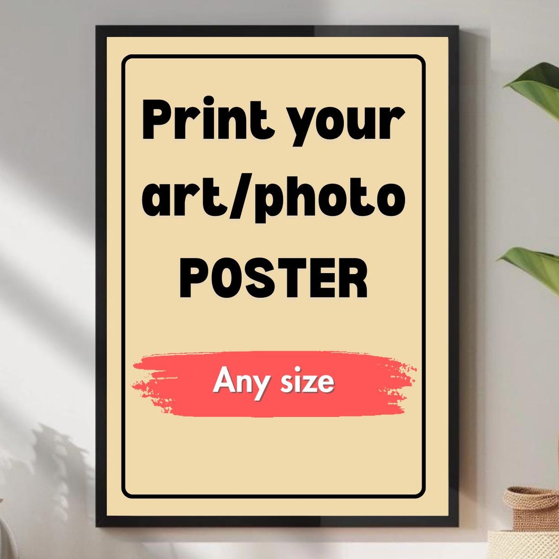 Print Your Own Custom Poster Personalized Photo Or Art Framed Unframed Options Whitelightblackdark Wood Frames
