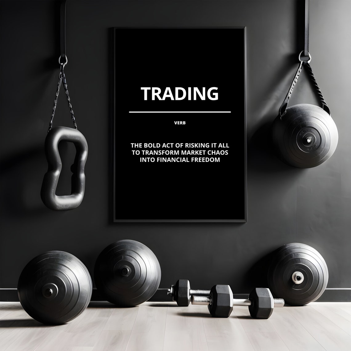 Trading Bold Black Dictionary Definition Motivational Poster - Image 3