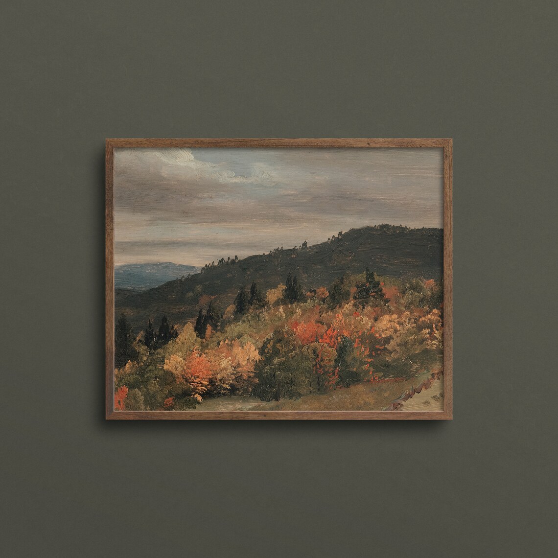 Autumn Canyons, Moody Autumn Mountains Art Print - Image 3