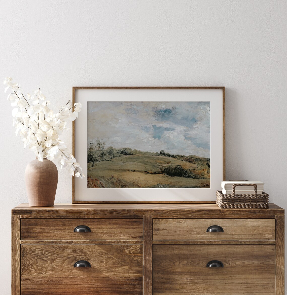 Summer Hillside French Country Landscape Art Print - Image 3
