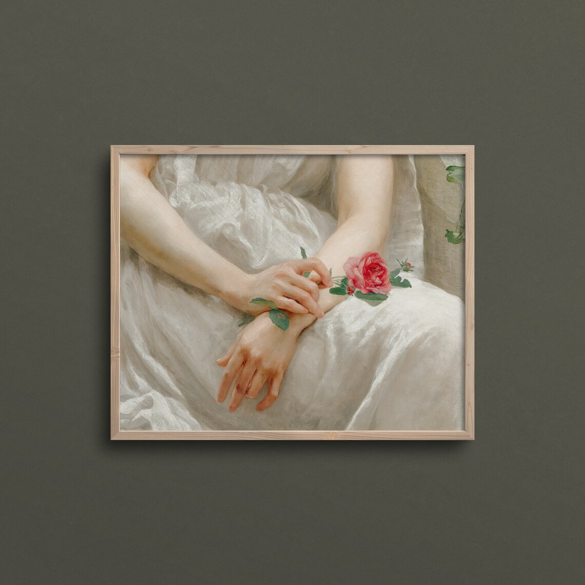 French Rose Vintage Rose Art Print, Light Academia - Image 2