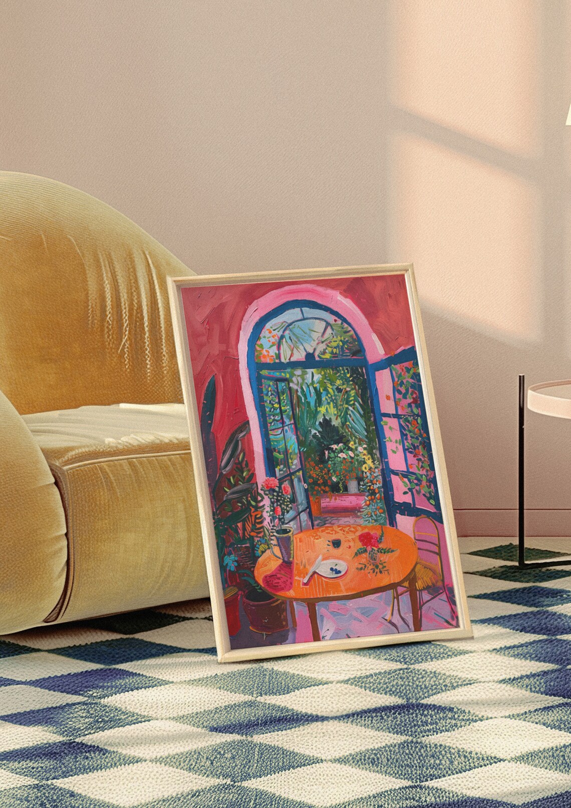Matisse-Inspired Indoor Garden, Floral Window Art Print - Image 9