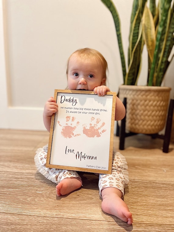 Father's Day Gift, Hand Print Keepsake Art Print