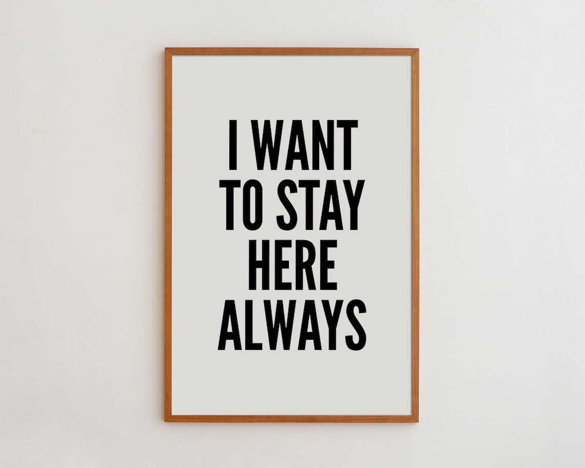 Love Quote Black And White Typography Art Print