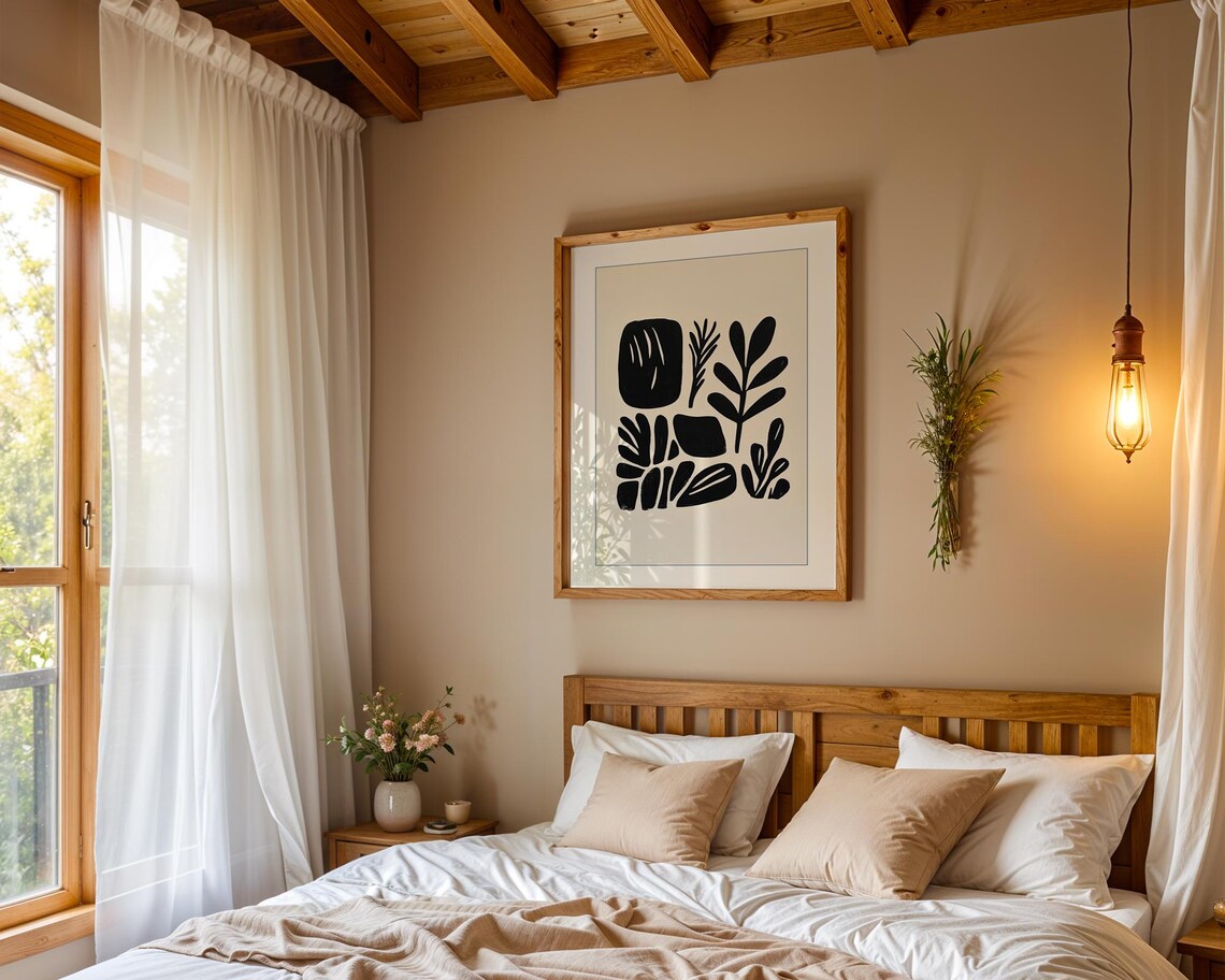Botanical Plant Print, Minimalist Abstract Silhouettes - Image 4