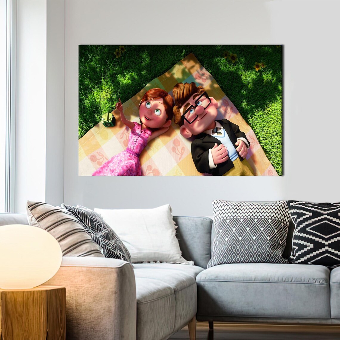 Carl And Ellie Modern Romantic Wall Art Print