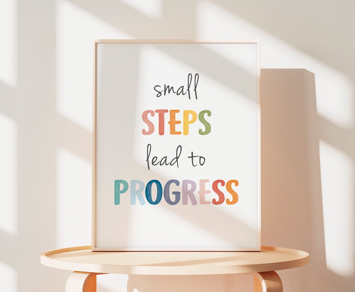 Mental Health Positive Affirmation Growth Mindset Art Print - Image 3