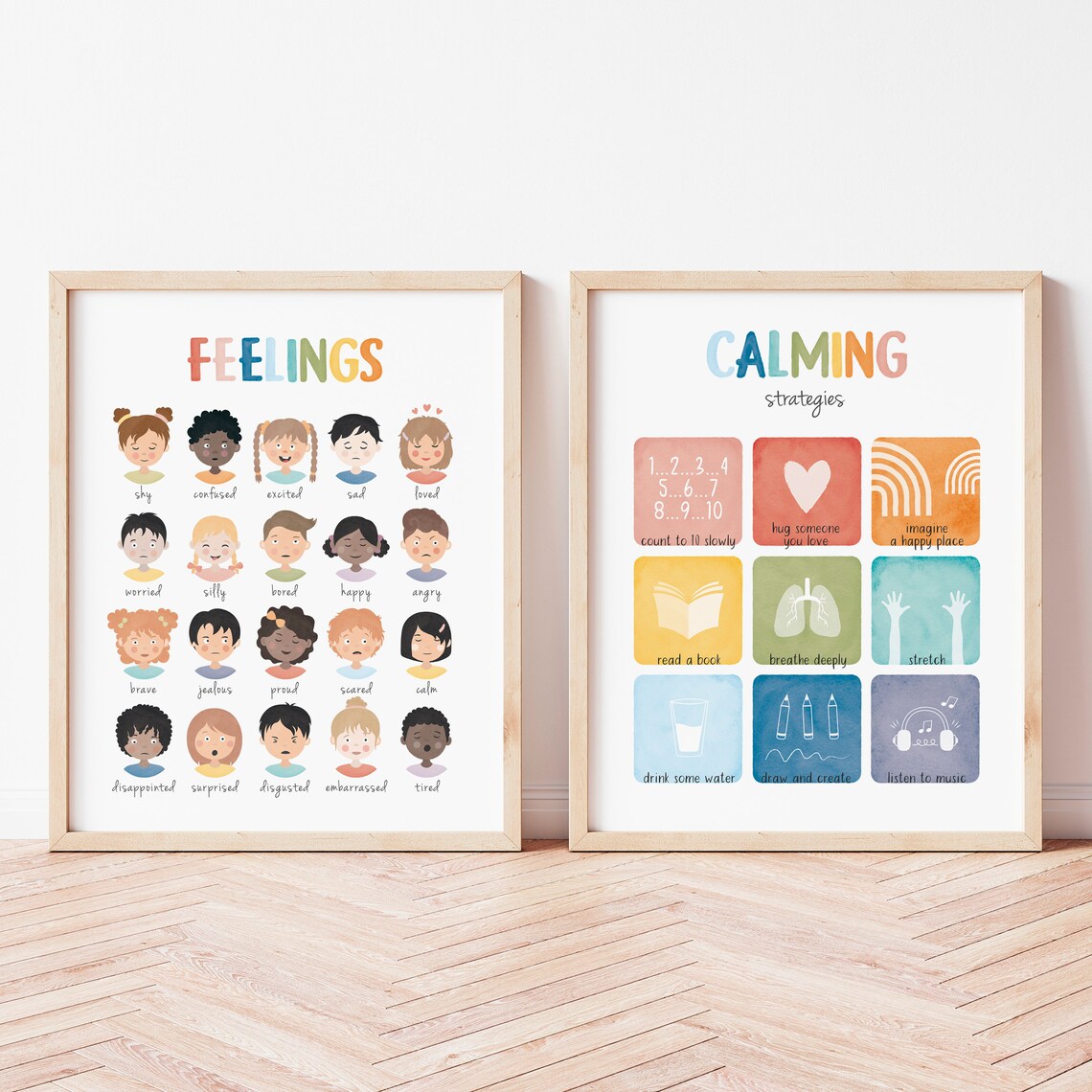 Calm Corner Feelings Chart Posters, Rainbow Classroom - Image 8