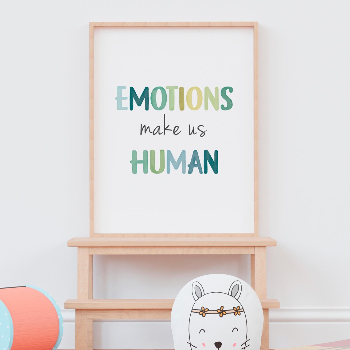 Emotions Make Us Human Art Print, Mental Health Office - Image 6