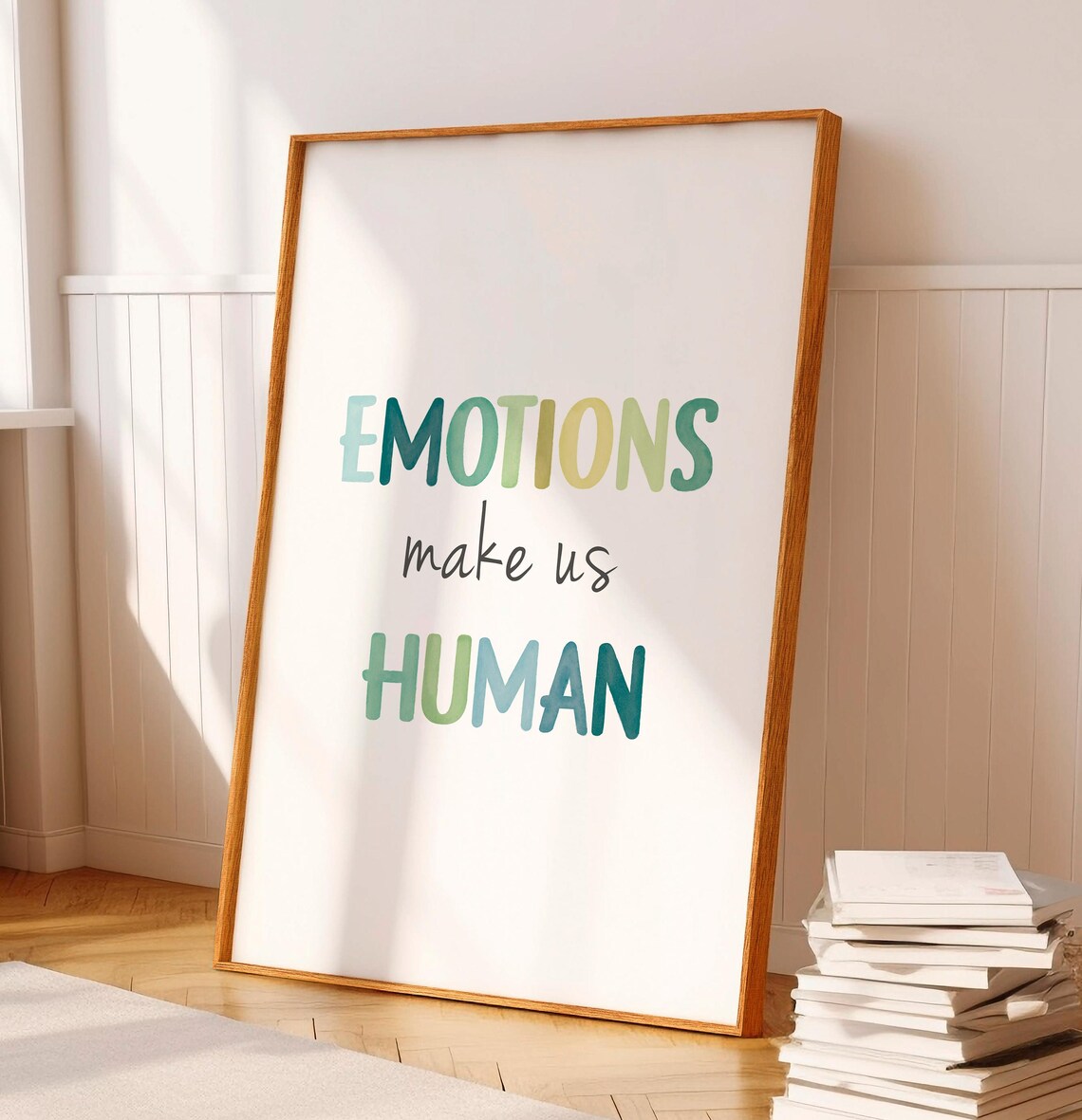Emotions Make Us Human Art Print, Mental Health Office - Image 5