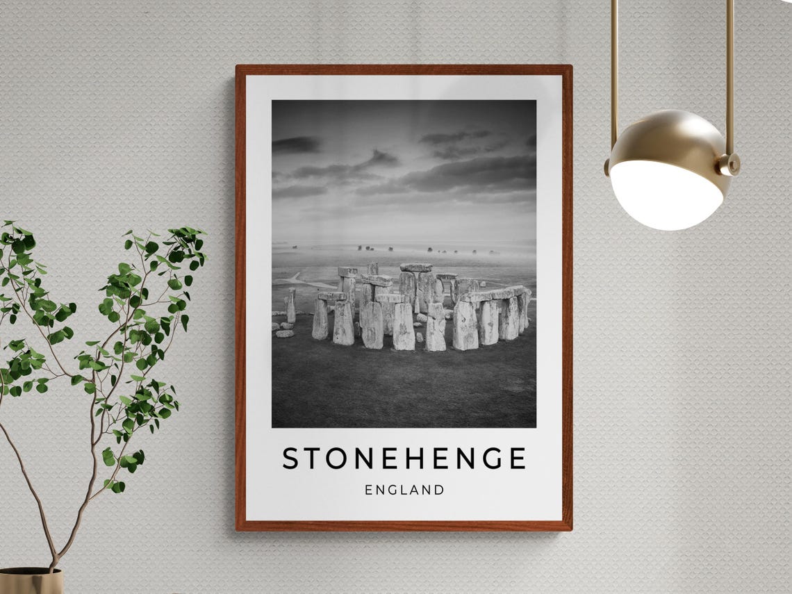 Stonehenge England Misty Sunrise Stone Circle Ancient View Poster - Image 3