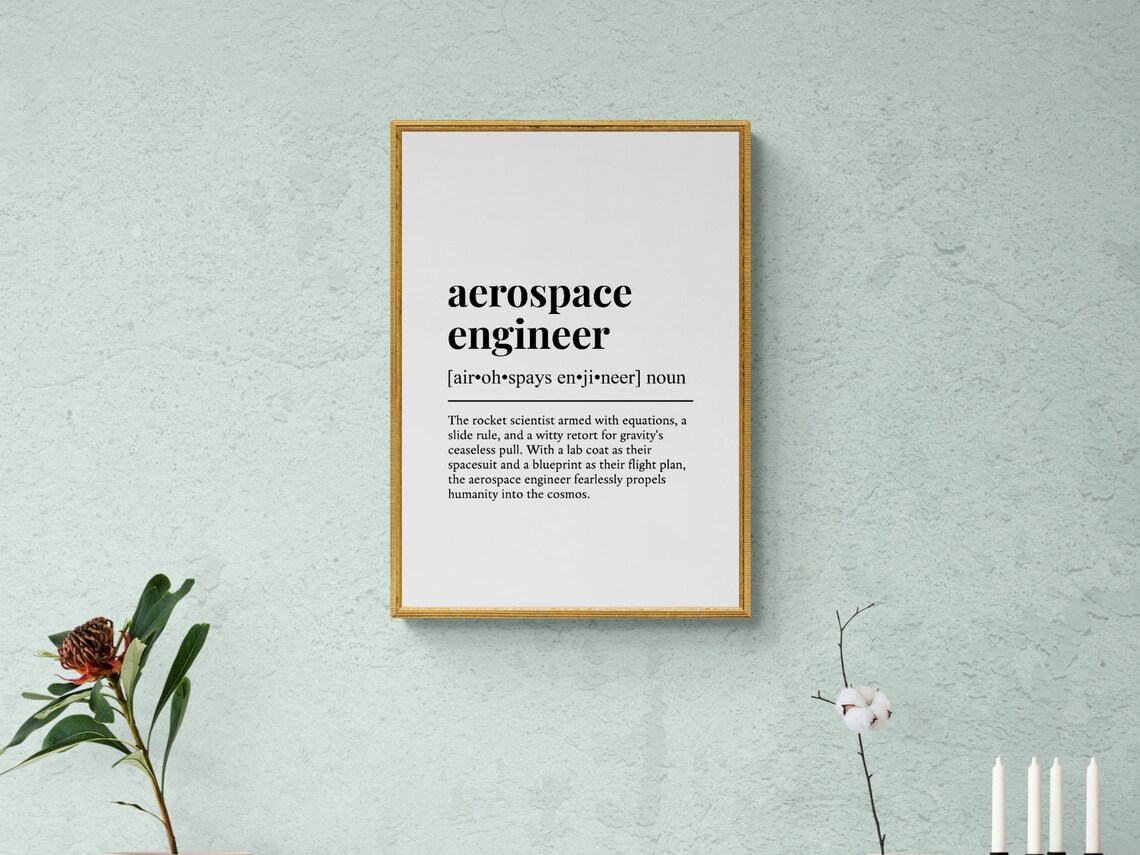 Aerospace Engineer Funny Definition, Job Humor Print - Image 2