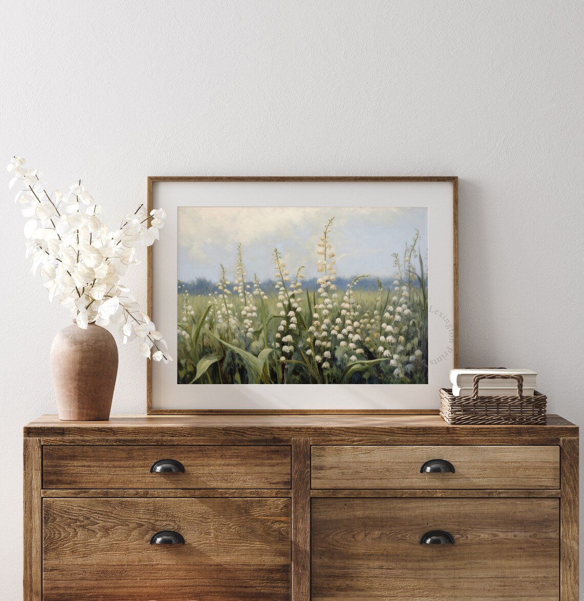 Lily of the Valley Meadow Vintage Spring Floral Painting Poster - Image 8