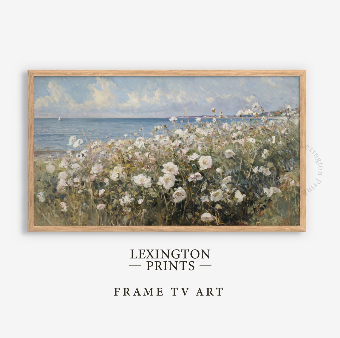Coastal Wildflower Beach Decor Vintage Art Print - Image 5
