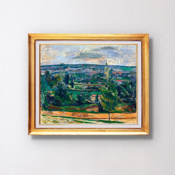 Paul Cezanne Landscape from Jas de Bouffan 1878 Valley Poster