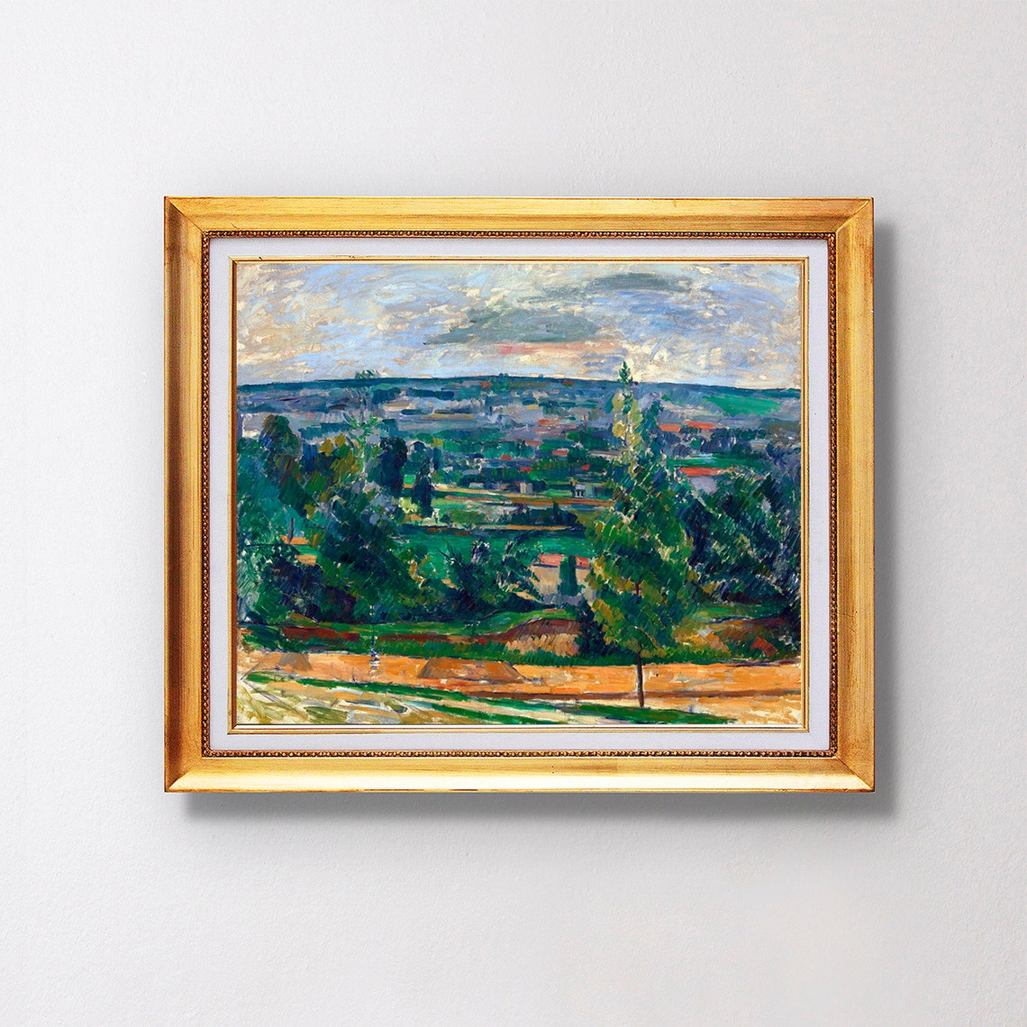 Paul Cezanne Landscape from Jas de Bouffan 1878 Valley Poster