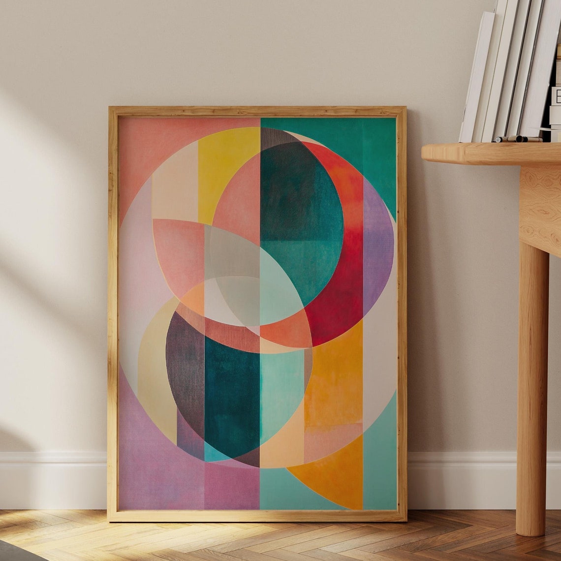 Mid Century Modern Geometric Art Print