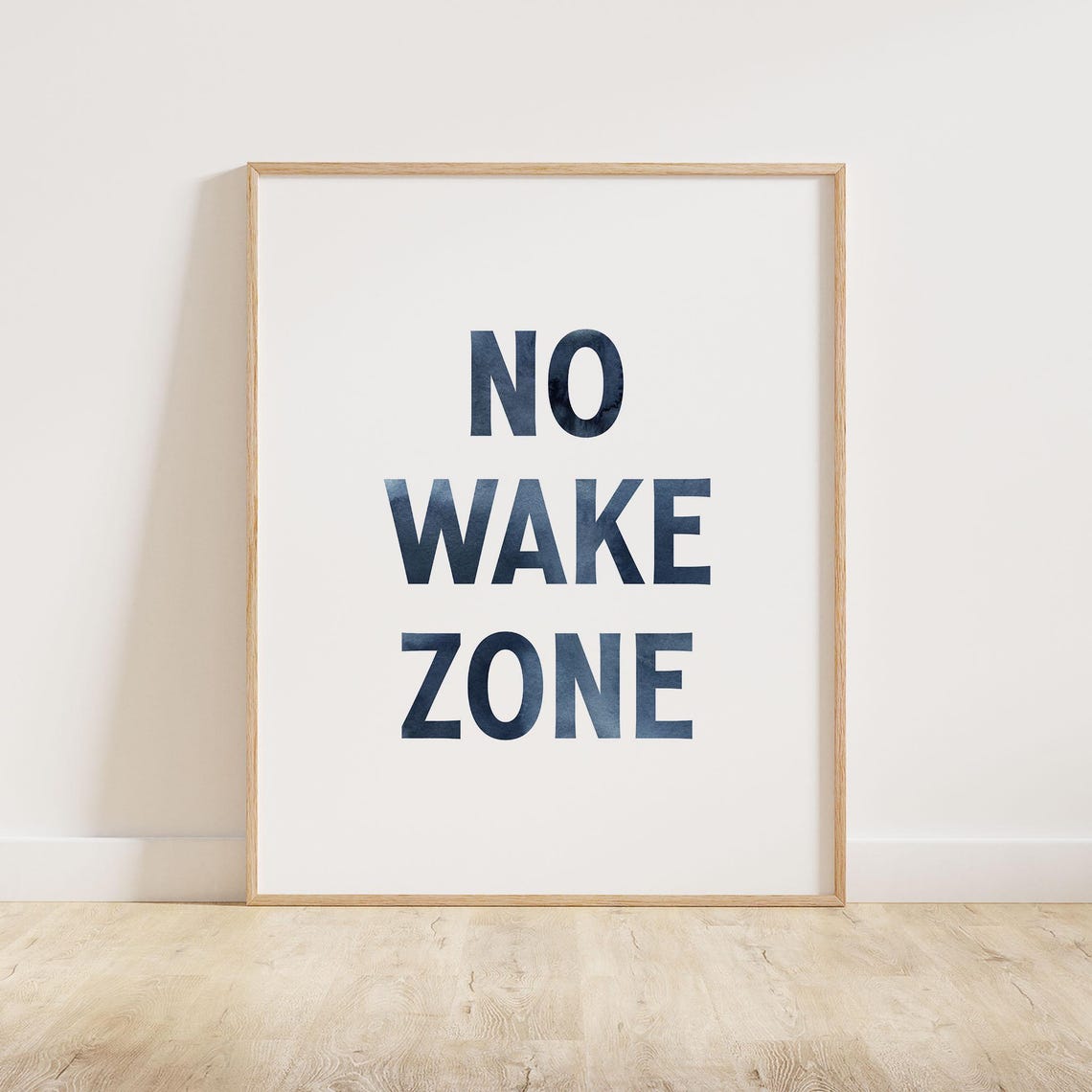 Watercolor No Wake Zone Wall Art Baby Boy Nautical Nursery Art Girl Surf Nursery Decor Beach Baby Nursery Kids Coastal Bedroom - Image 2