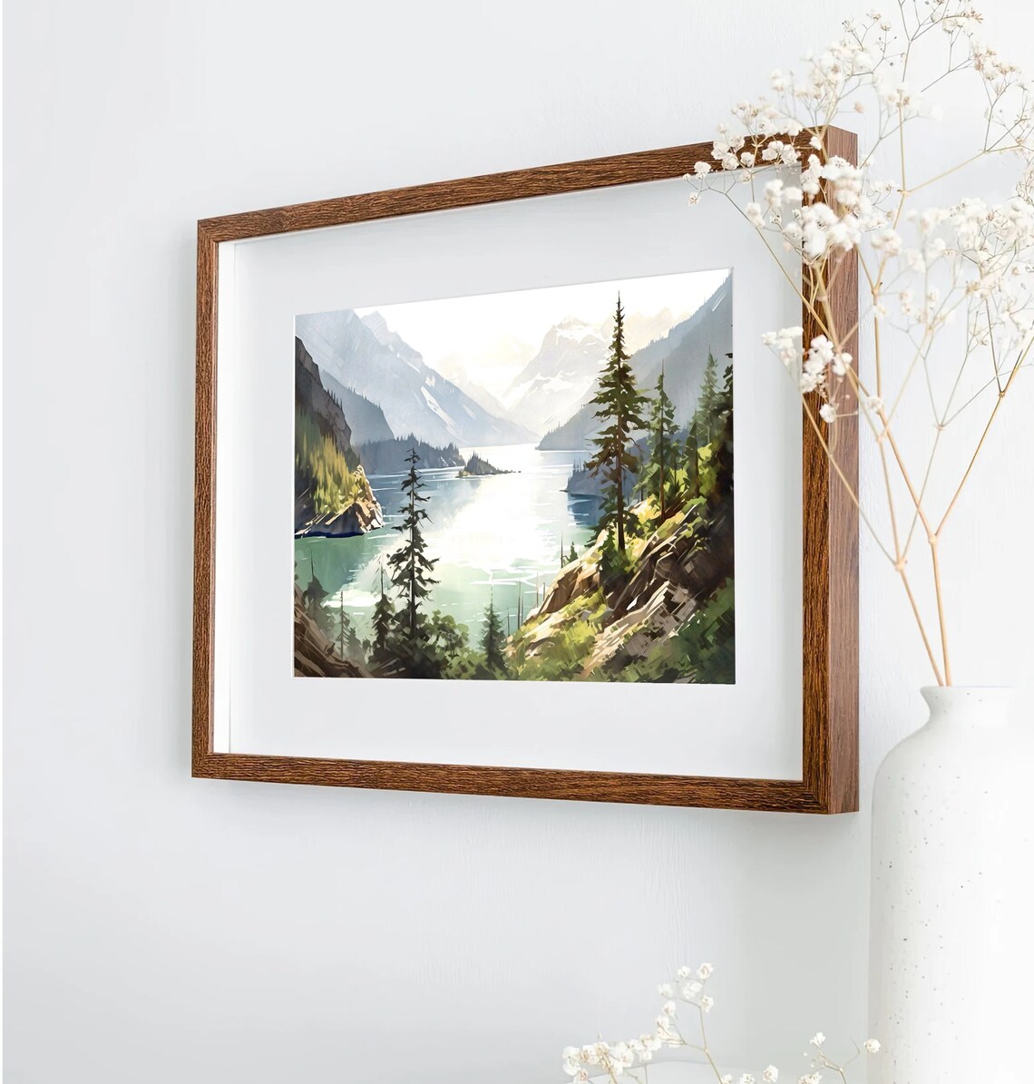 North Cascades National Park Travel Poster, Nature Decor - Image 5