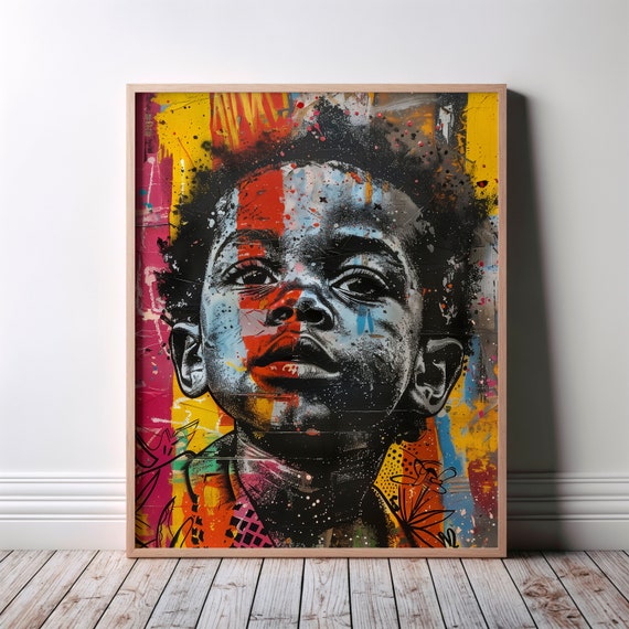 African Art Poster Black Urban Empowerment Ethnic Young Excellence Contemporary