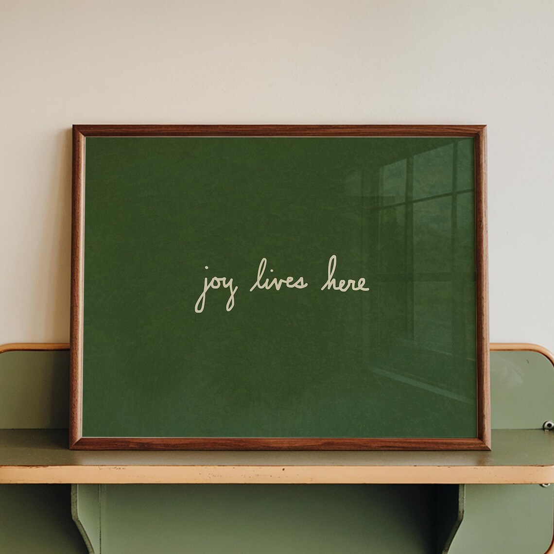 Joy Print, Handdrawn Typography Minimalist Poster