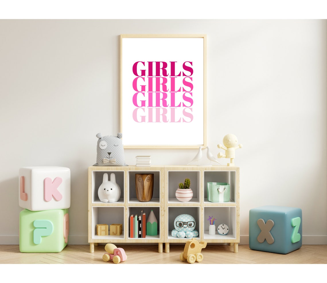 Girls Bedroom Print Girls Nursery Wall Art Print Girls Room Poster Girls Bedroom Art Girls Room Wall Decor Instant - Image 4