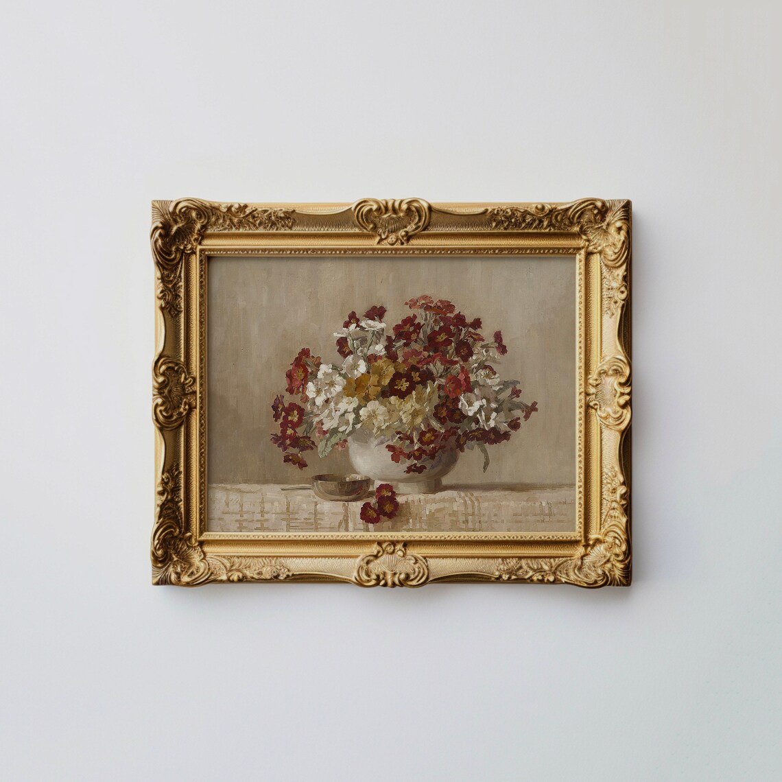 Vintage Victorian Botanical Floral Bouquet Art Print - Image 3